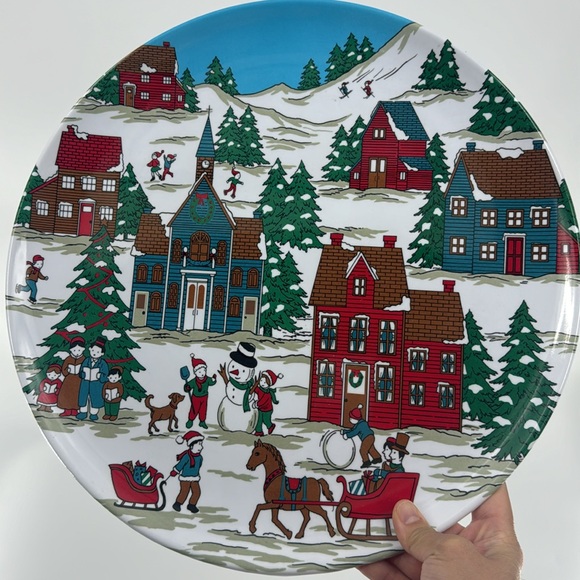 TAIPRO Melamine Christmas Theme Serving Plate USED - Picture 10 of 10